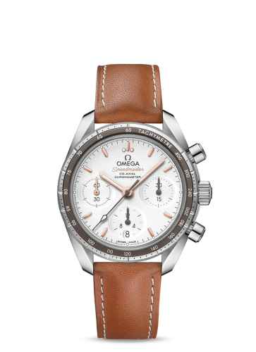 Omega Speedmaster Co-Axial 38 Stainless Steel / Silver / Strap